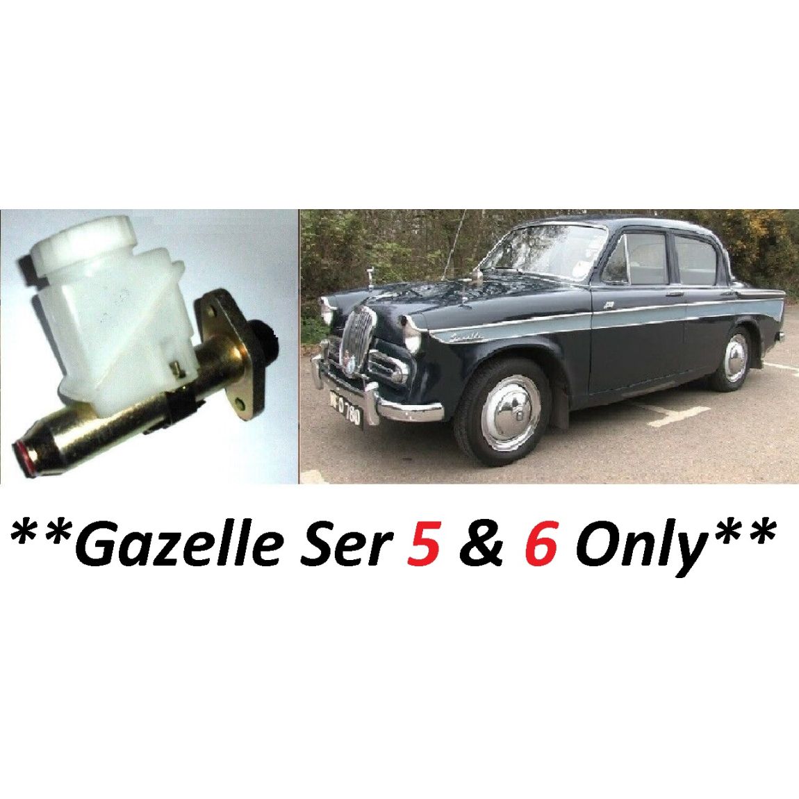 CLUTCH MASTER CYLINDER ASSEMBLY (Singer Gazelle) (Ser. 5 & Ser.6) (**From 1963- 67**)  